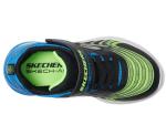 SKECHERS Kids Microspec Max Sneakers, Black/Blue/Lime