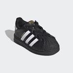 Kids' adidas Superstar Shoes, Black, Size 4K