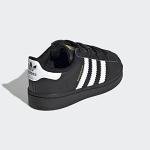 Kids' adidas Superstar Shoes, Black, Size 4K