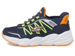 Skechers Boys' Turbo Tread Sneakers, Navy/Orange