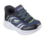 Skechers Meteor Lights Sneaker - Navy/Black, Toddler