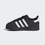 Kids' adidas Superstar Shoes, Black, Size 4K