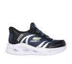 Skechers Meteor Lights Sneaker - Navy/Black, Toddler