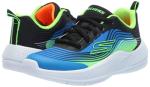Skechers Kids Microspec Advance Sneakers, Blue/Lime 11