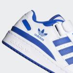 adidas Originals Forum Low Kids Sneakers, White/Royal Blue