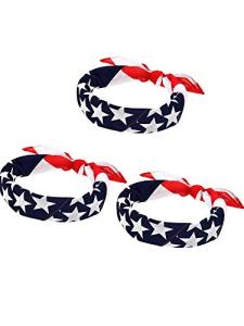 Maxdot American Flag Bandanas - Patriotic Kerchiefs (3)