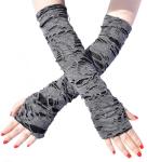 Aucute Unisex Gothic Fingerless Gloves for Cosplay