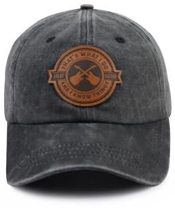 Wsaztulp Grey Cotton Guitar Accessories Baseball Cap