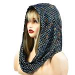 Sparkly Sequin Rave Hood and Bandana Set