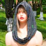 Sparkly Sequin Rave Hood and Bandana Set