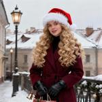 TCJJ Velvet Santa Hats for Holiday Parties