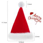TCJJ Velvet Santa Hats for Holiday Parties
