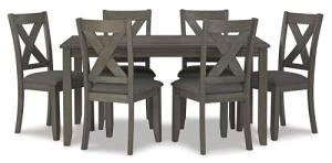 Caitbrook Rustic 7-Piece Dining Set with Chairs