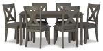 Caitbrook Rustic 7-Piece Dining Set with Chairs