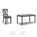 Caitbrook Rustic 7-Piece Dining Set with Chairs