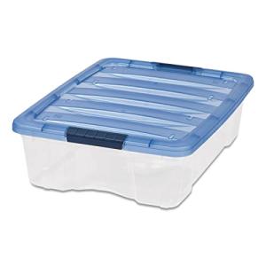 IRIS Stack & Pull Latch Lid Storage Box 26.9 Qt