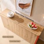 Curved Modern Buffet Cabinet with 4 Doors