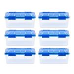 IRIS USA 6-Pack Airtight Plastic Storage Bins