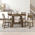 Jocisland 5-Piece Mid-Century Wood Dining Set