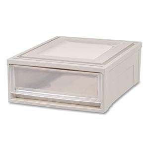 IRIS 22" Stackable Plastic Drawer - White
