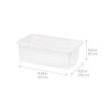 IRIS USA Small Clear Storage Bins, 12 Pack