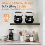 BAYKA Rustic Floating Wall Shelves - Set of 3