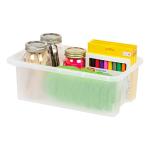 IRIS USA Small Clear Storage Bins, 12 Pack