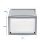 IRIS USA 14 Quart Stackable Clear Storage Drawers