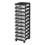 IRIS USA 10-Drawer Storage Cart with Organizer Top