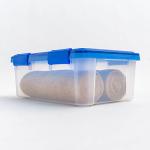 IRIS USA 6-Pack Airtight Plastic Storage Bins