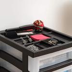 IRIS USA 10-Drawer Storage Cart with Organizer Top