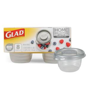GladWare Mini Round Food Storage Containers, 8 Count