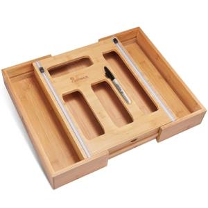 6-in-1 Kitchen Bag Organizer and Wrap Dispenser