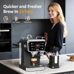 SUNVIVI 20 Bar Espresso Machine with Milk Frother