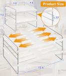 JUPELI Adjustable Kitchen Wrap Organizer - 3 Tier