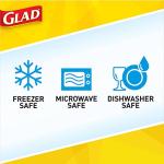 GladWare Food Storage Containers, Medium Rectangle, 4 Count
