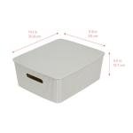 Stackable Storage Baskets with Lids - Set of 4