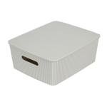 Stackable Storage Baskets with Lids - Set of 4