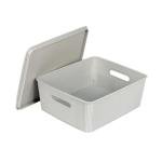Stackable Storage Baskets with Lids - Set of 4