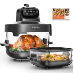 Kismile 5-in-1 Portable Glass Air Fryer
