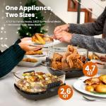 Kismile 5-in-1 Portable Glass Air Fryer