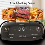 Kismile 5-in-1 Portable Glass Air Fryer