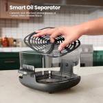 Kismile 5-in-1 Portable Glass Air Fryer