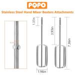 Stainless Steel Beaters for KitchenAid Hand Mixer