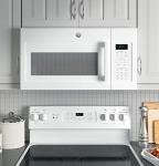 GE 1.7 Cu. Ft. White Over-The-Range Microwave