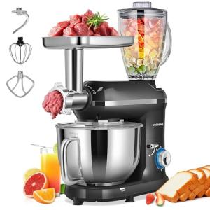 VIVOHOME 3-in-1 Stand Mixer with 6 Quart Bowl