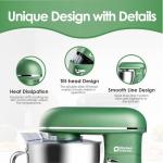 900W 8.5QT Stand Mixer with Attachments - Green
