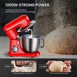 KICHOT 4.8 Qt Tilt-Head Stand Mixer, Red