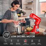 KICHOT 4.8 Qt Tilt-Head Stand Mixer, Red