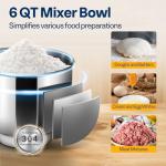VIVOHOME 3-in-1 Stand Mixer with 6 Quart Bowl